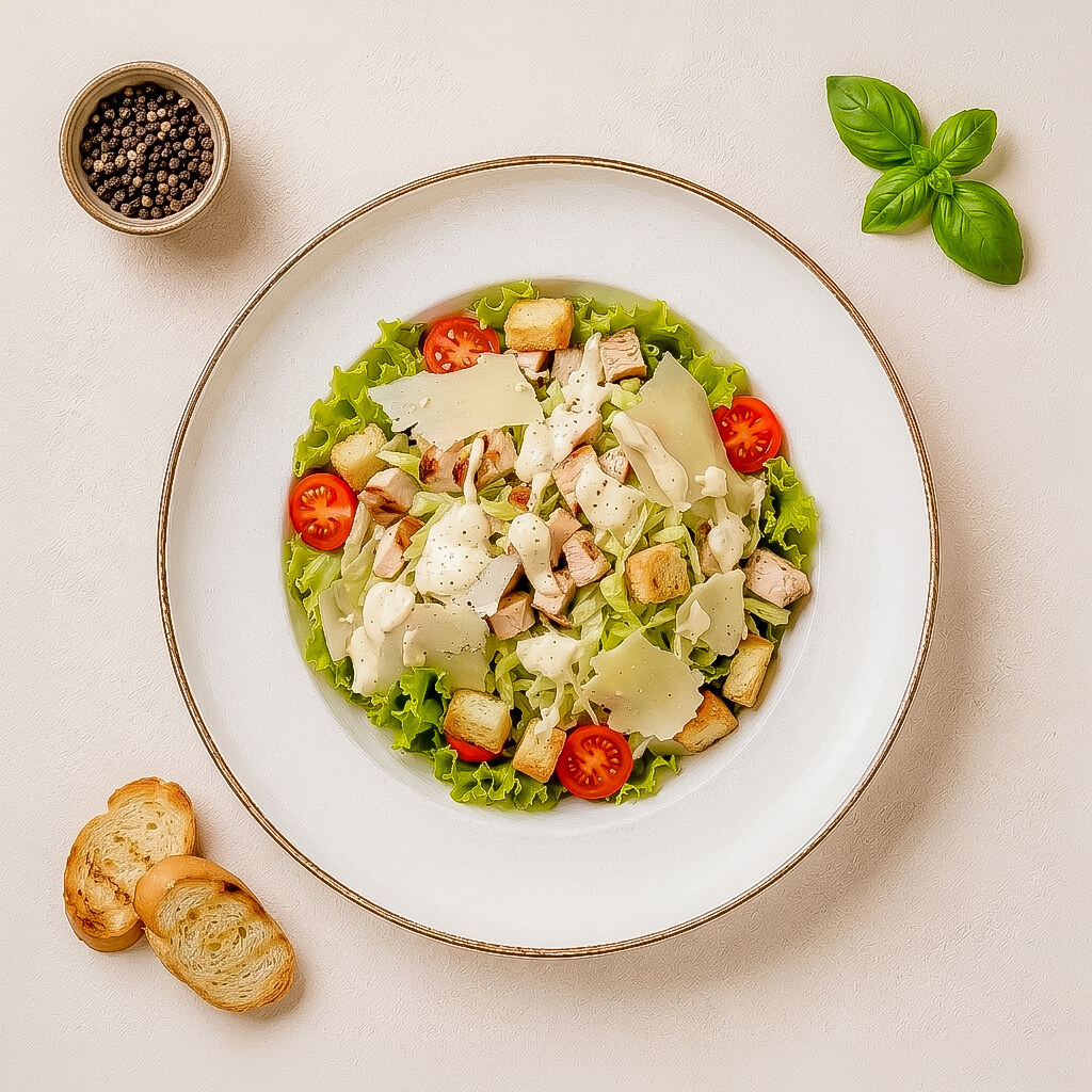 Salată Caesar cu pui