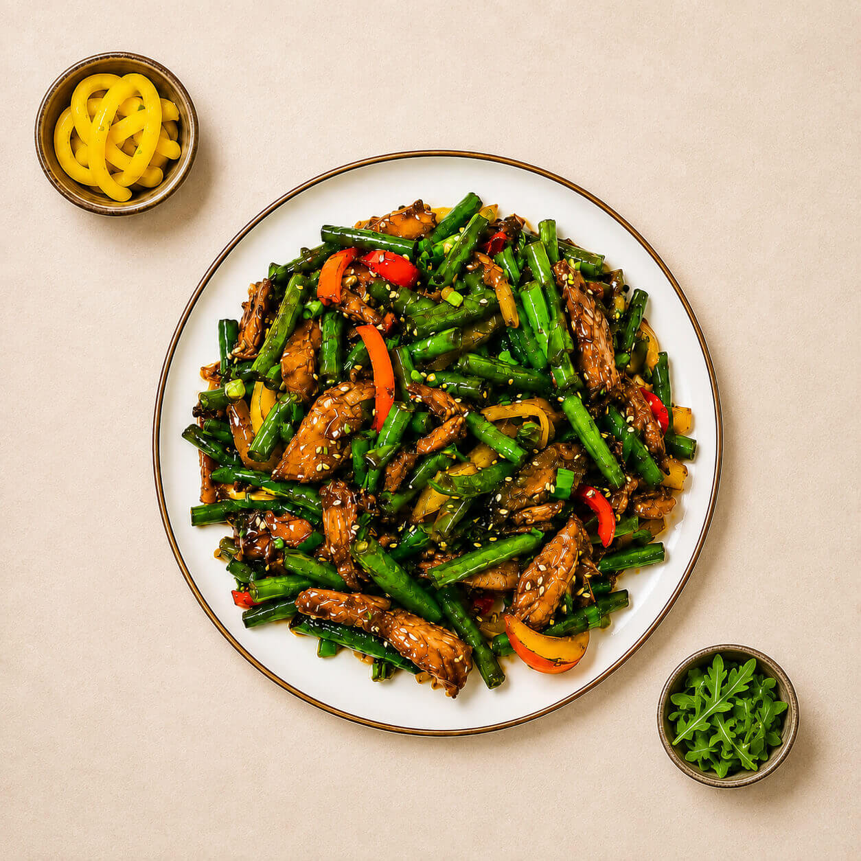 Rață la tigaie cu sos teriyaki