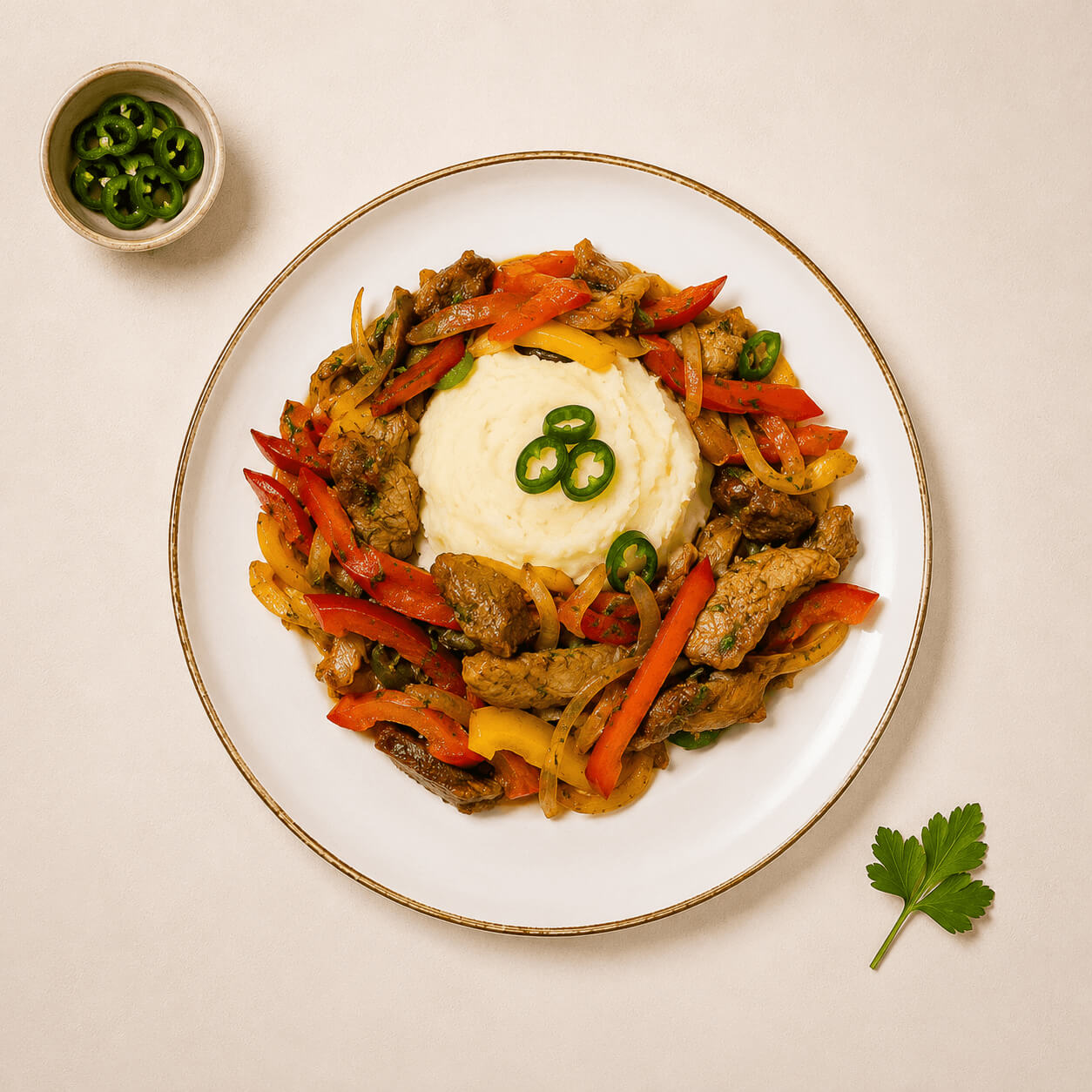 Tigaie picantă de porc