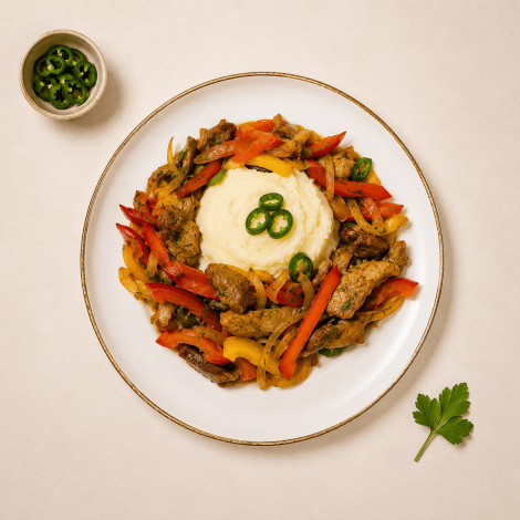 Tigaie picantă de porc