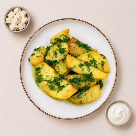 Cartofi la cuptor cu ierburi aromate