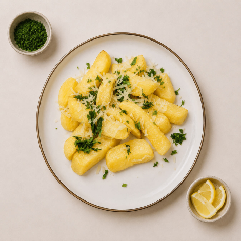Cartofi prăjiți cu parmesan